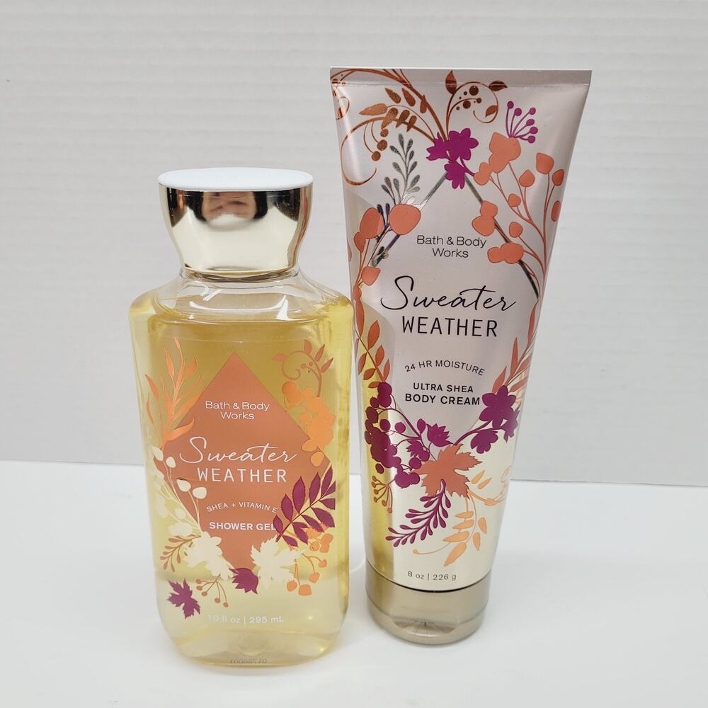 Bath & Body Works Sweater Weather Body Cream & Shower Gel Ultra Shea